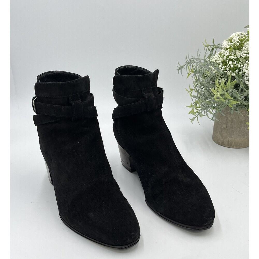 Saint‎ Laurent Blake Jodhpur Womens Black Suede Ankle Bootie Sz IT 36/ US 5.5